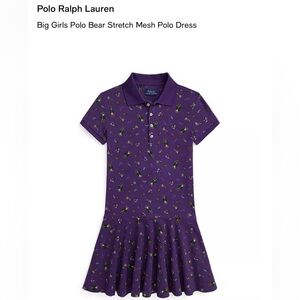 Polo by Ralph Lauren Kids Purple Patterned Polo Dress